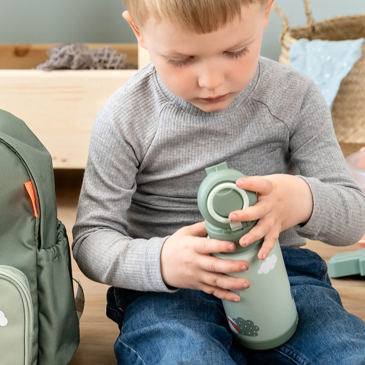 Insulated bottle - Playground - Green - 340 ml