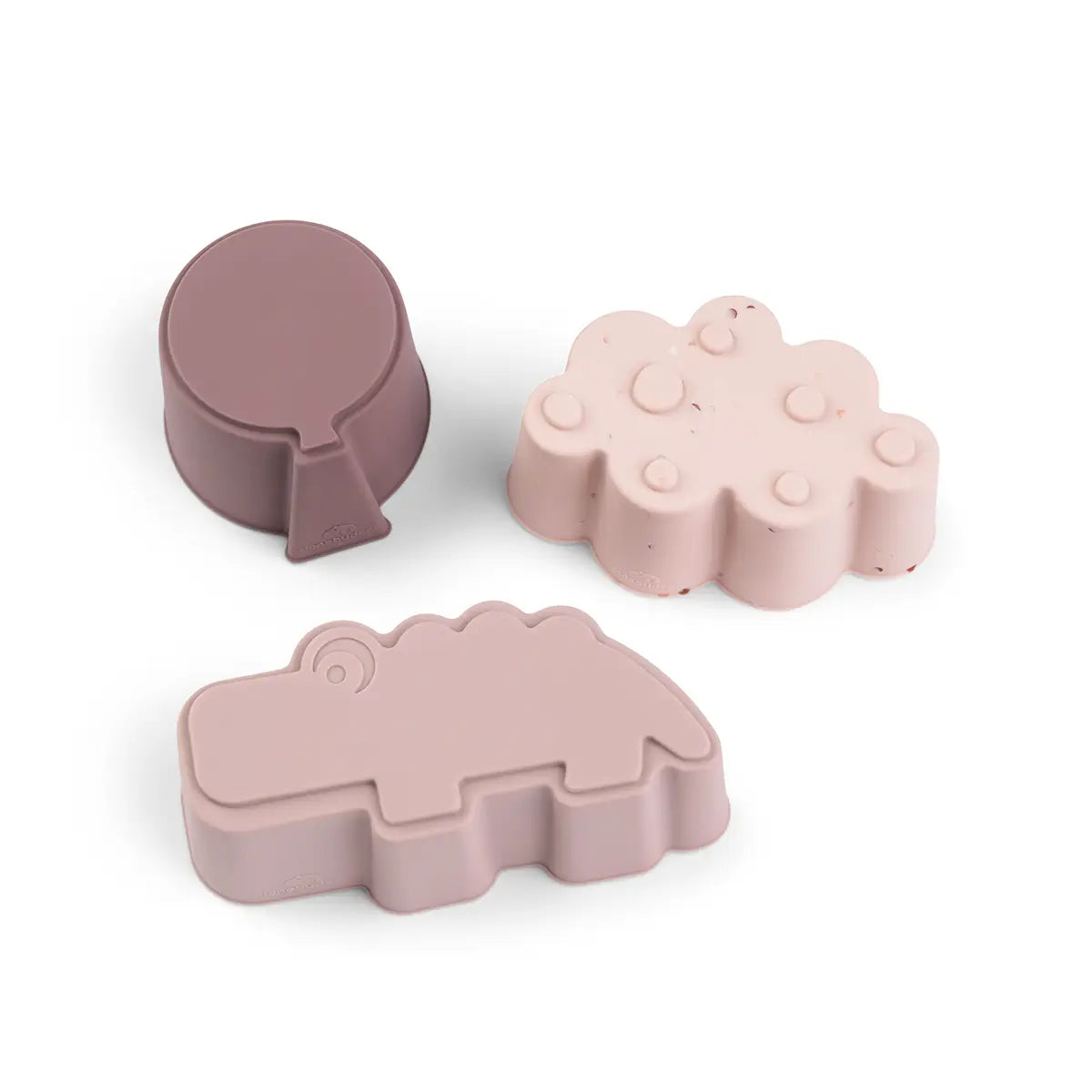 Silicone shapes 3 pcs - Happy clouds - Powder