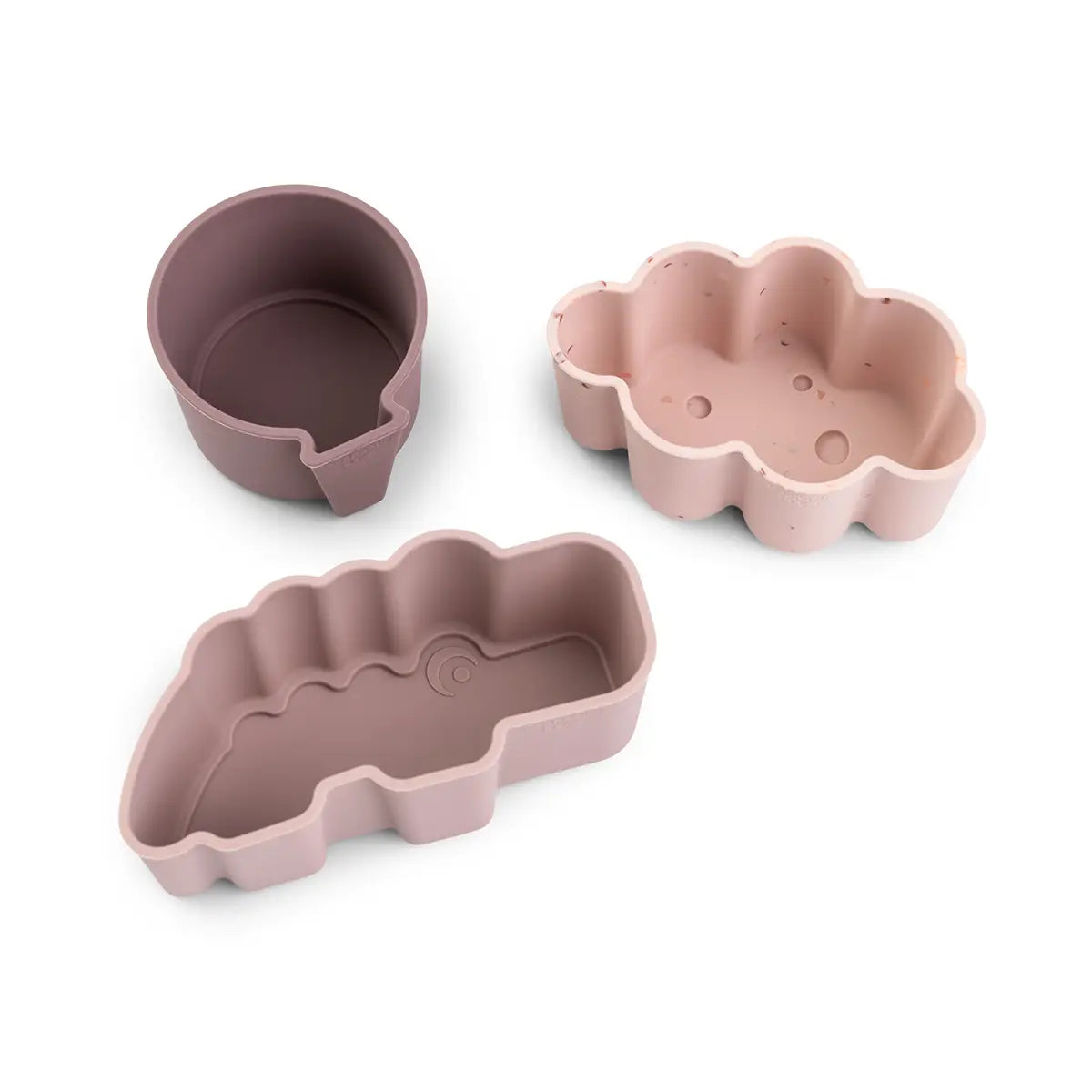 Silicone shapes 3 pcs - Happy clouds - Powder