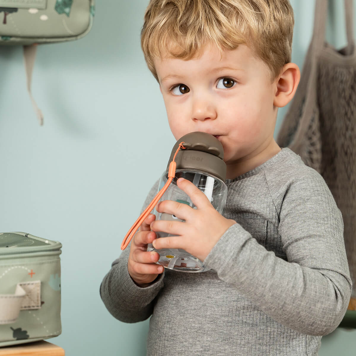 Straw bottle - Tiny trails - Sand - 280 ml