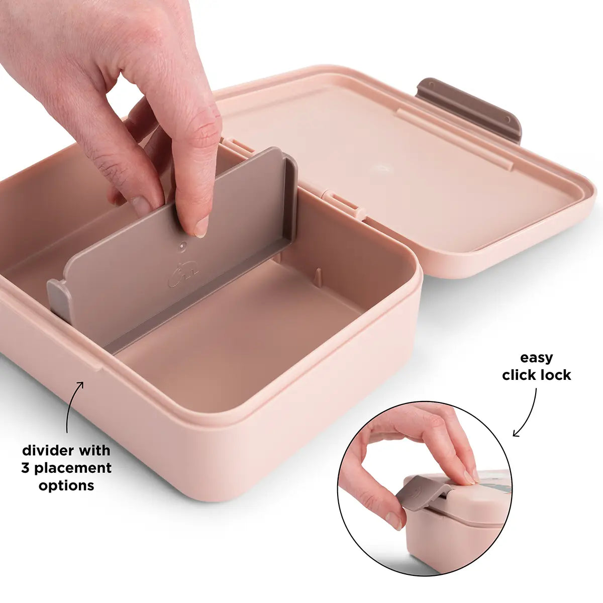 Lunch box w/divider - Tiny farm - Powder