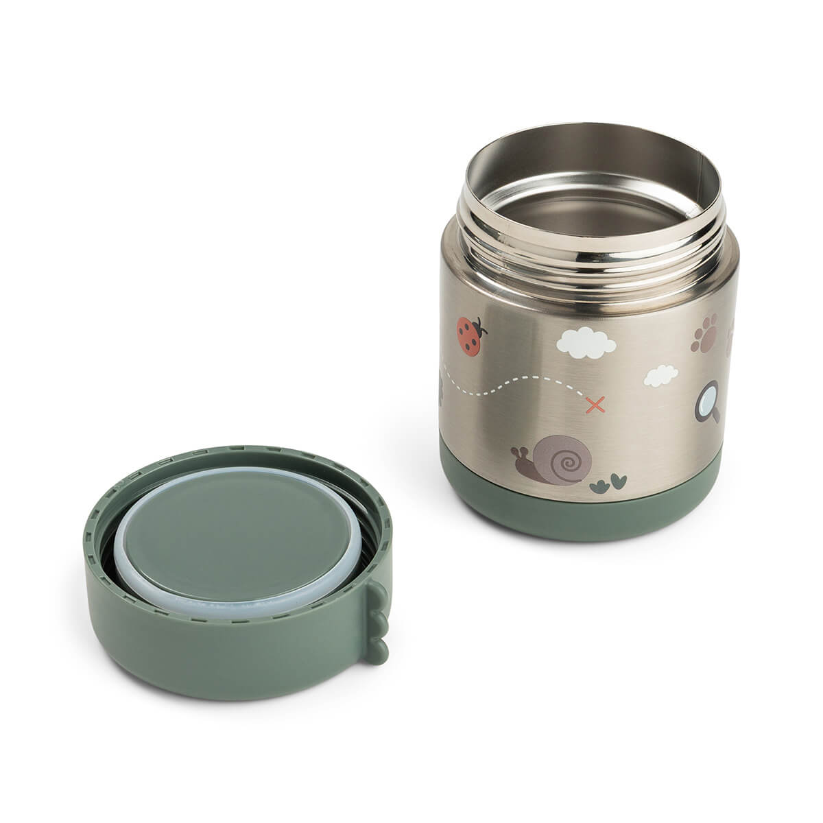 Insulated food jar - Tiny trails - Green - 300 ml