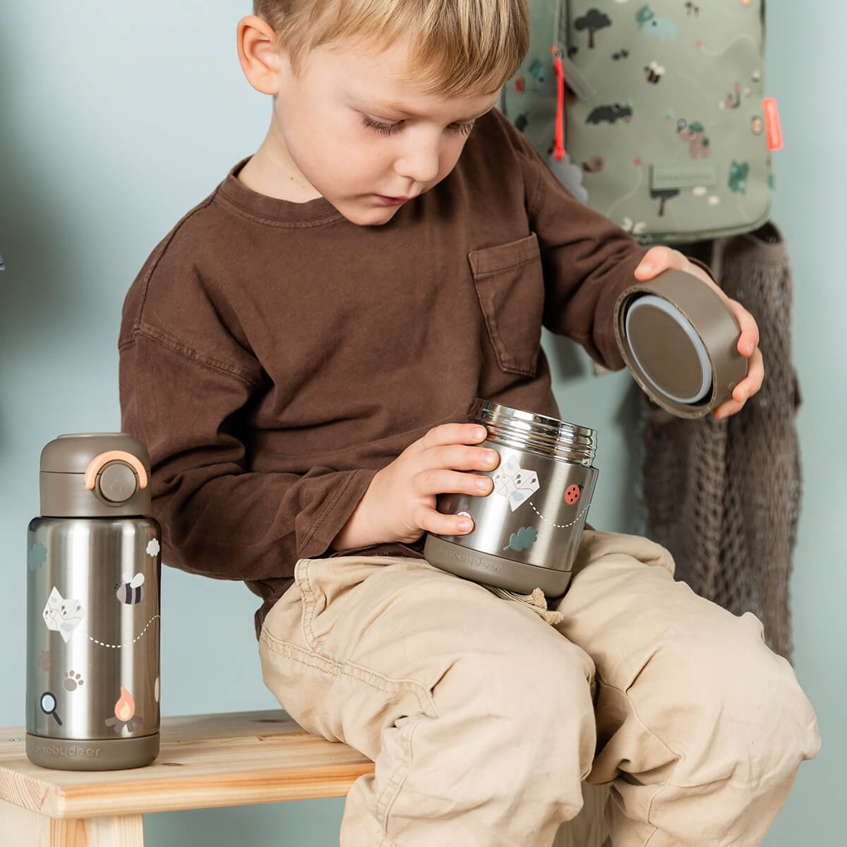 Insulated food jar - Tiny trails - Sand - 300 ml