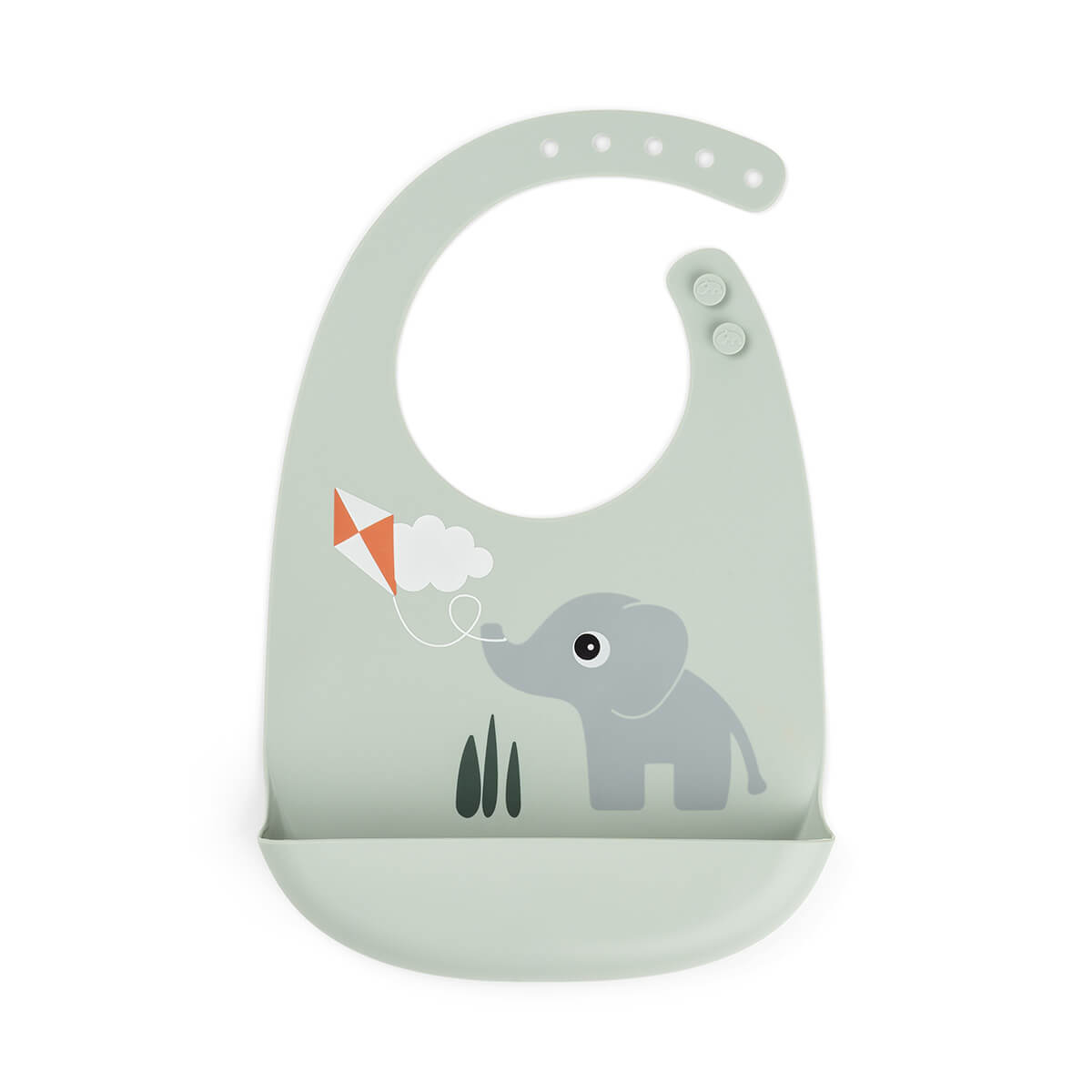 Silicone bib - Playground - Green