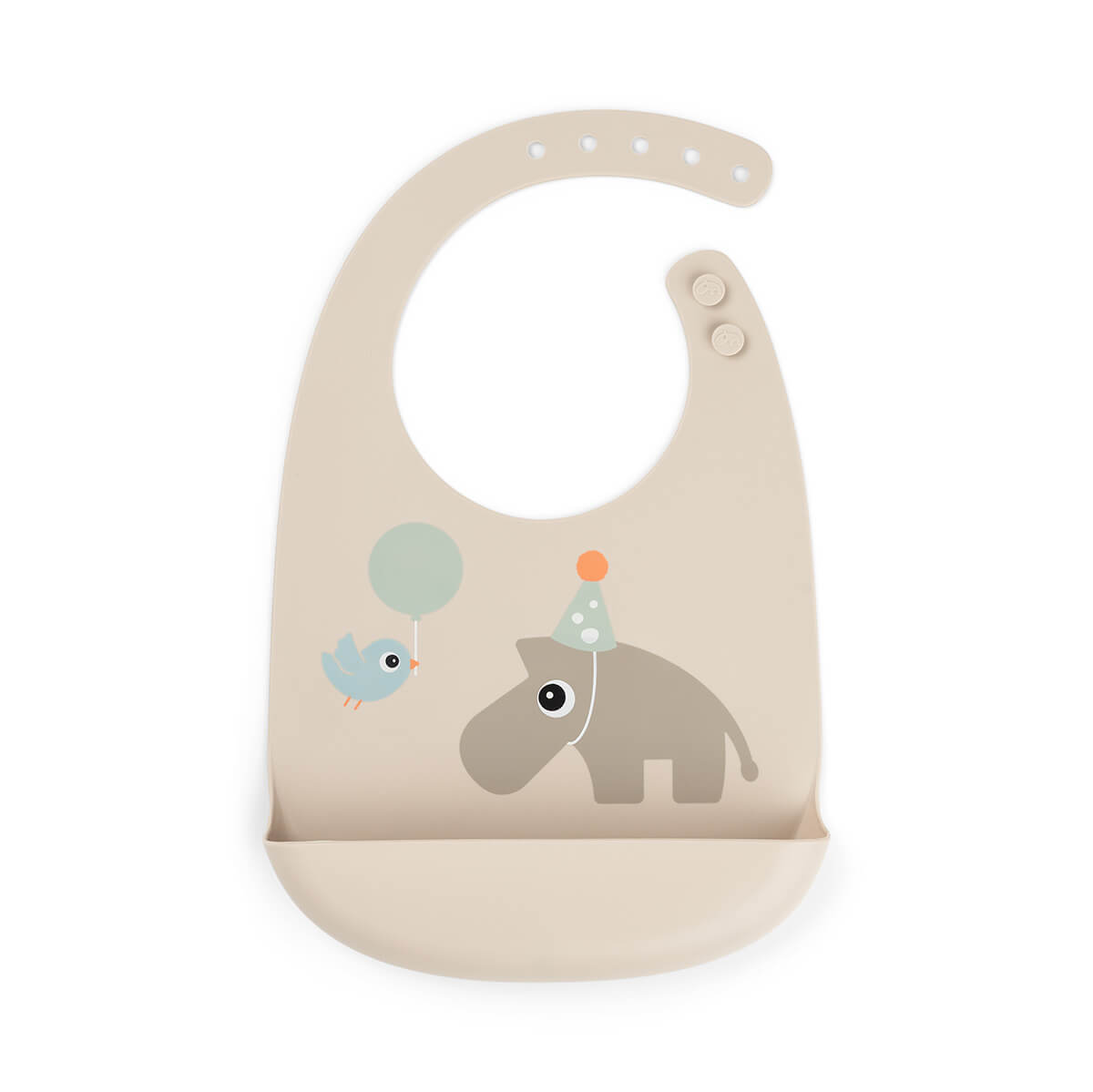 Silicone bib - Celebration - Sand