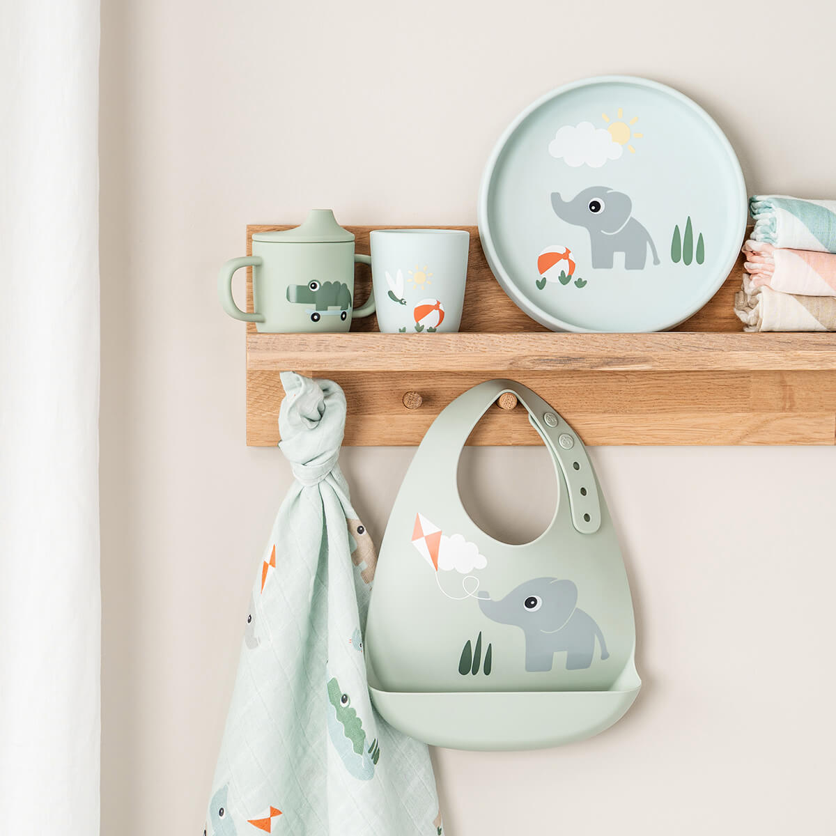 Mini mug en silicone - Playground - Bleu