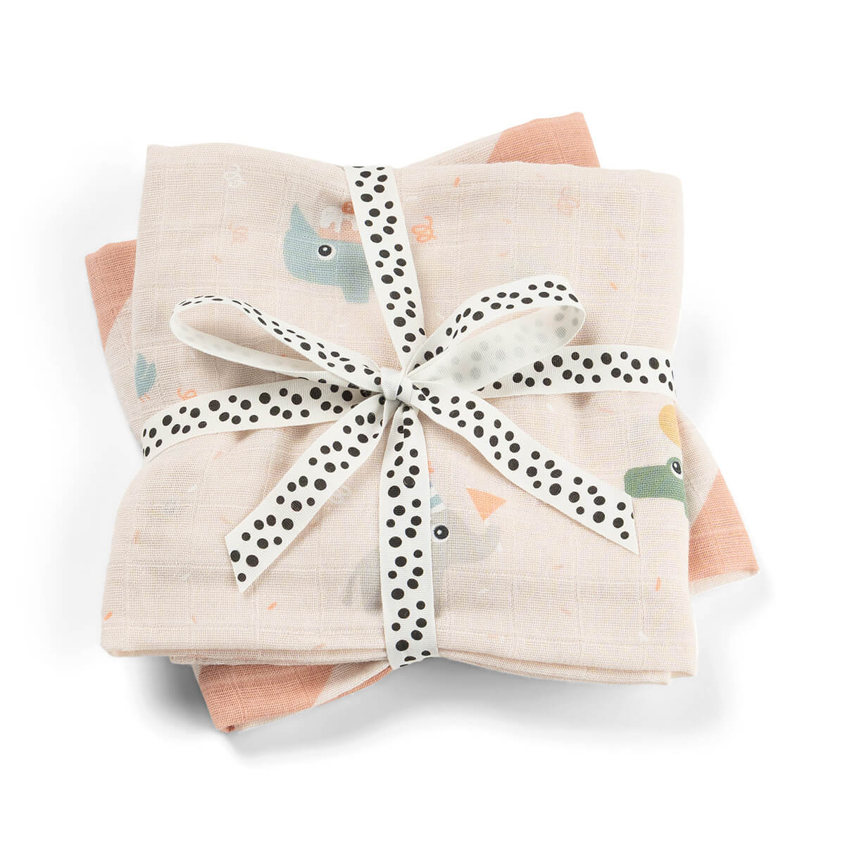 Burp cloth 2-pack - Celebration - Powder