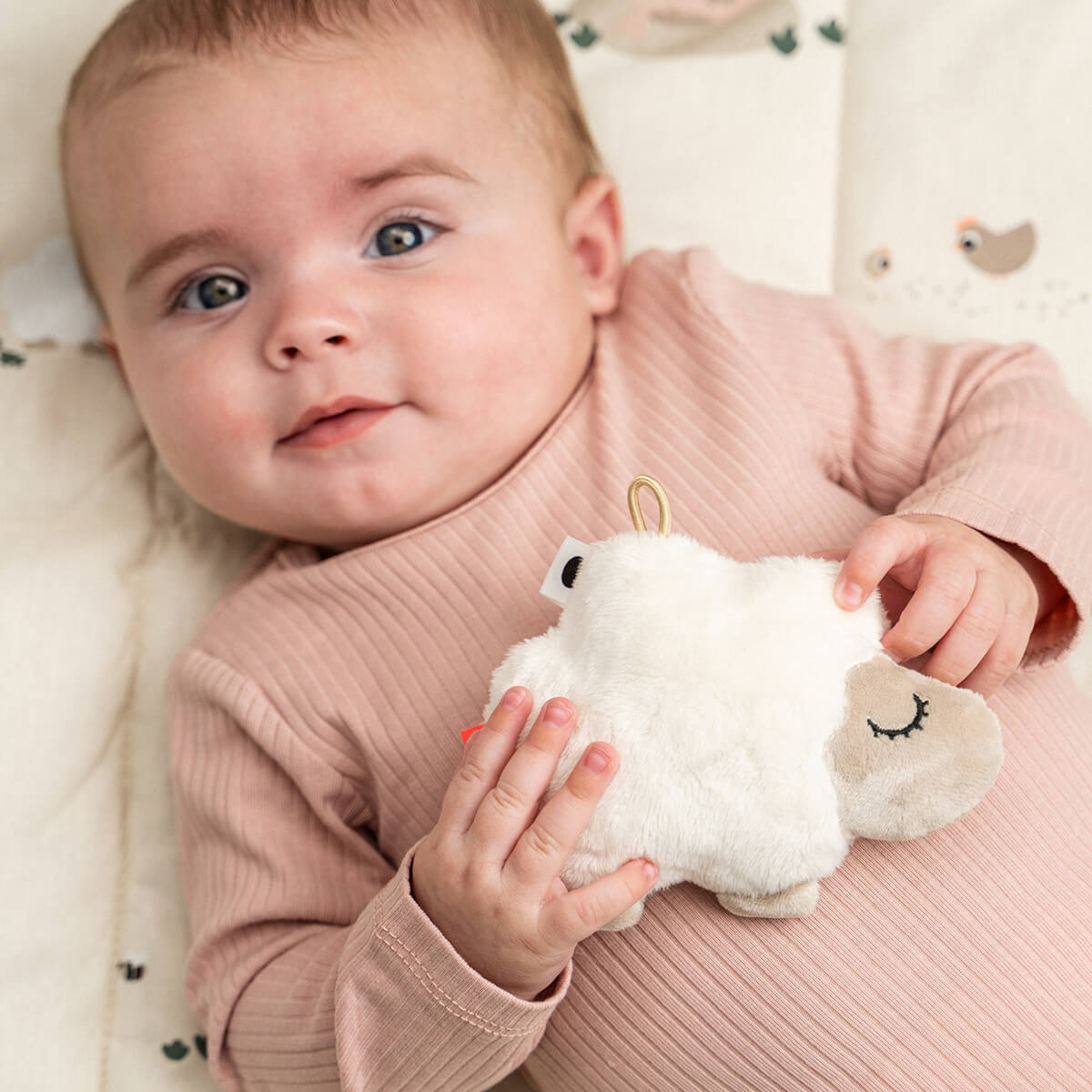 Petit hochet sensoriel - Sheepy - Sable