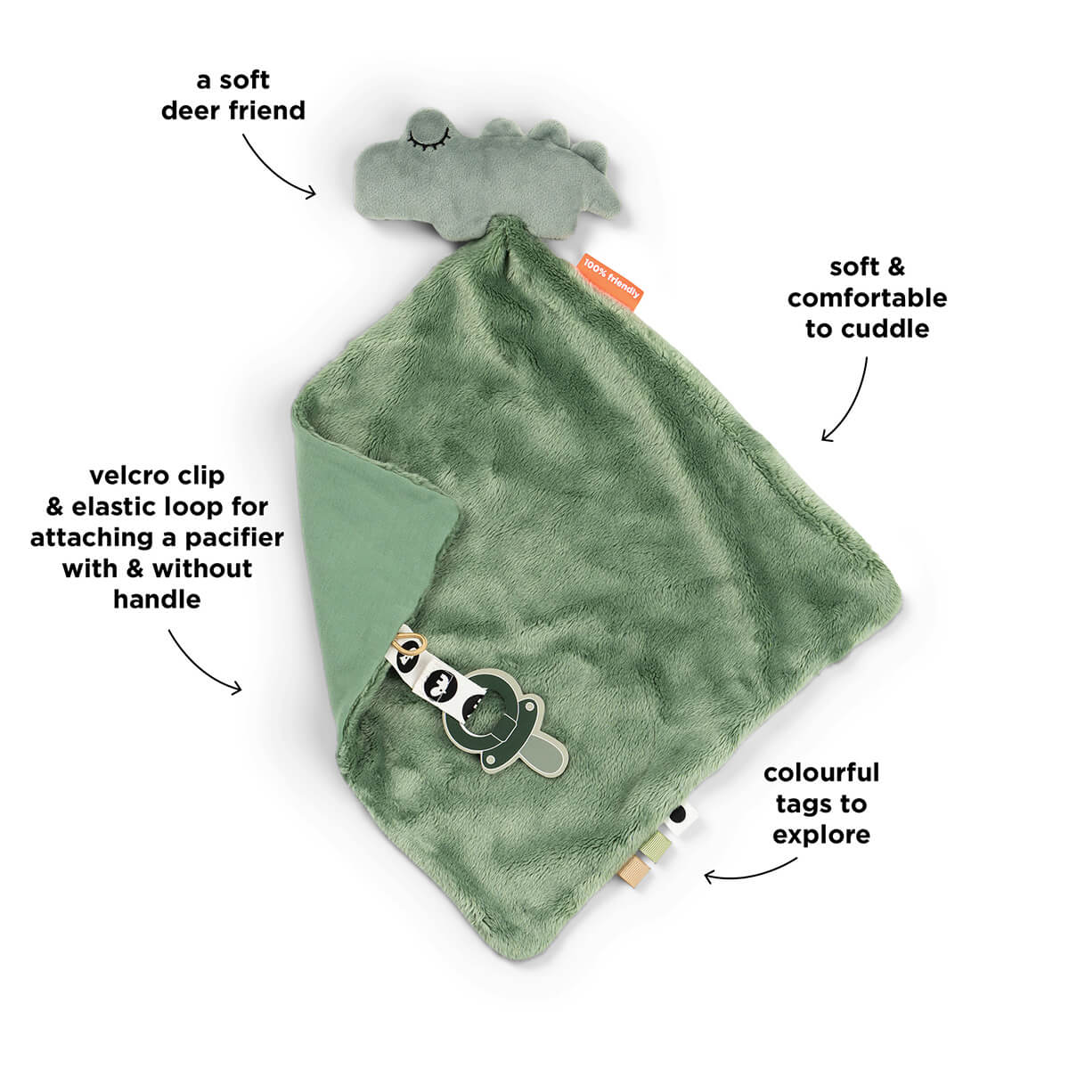 Comfort blanket - Croco - Green