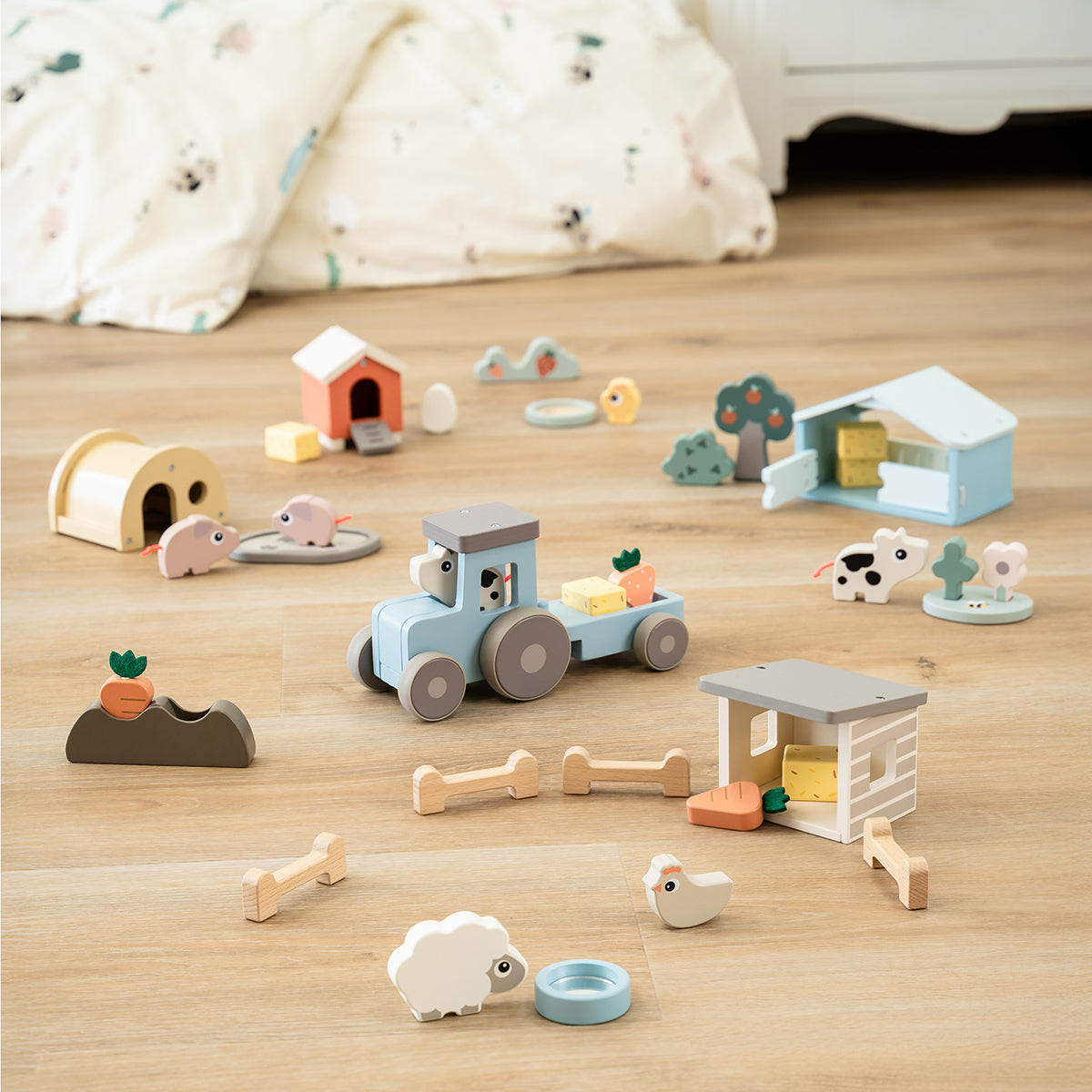 Tiny farm play set - Dotti - Colour mix