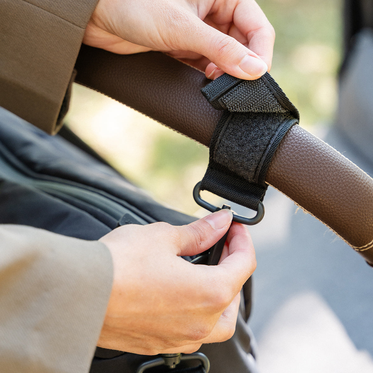 Sac de poussette matelassé - noir