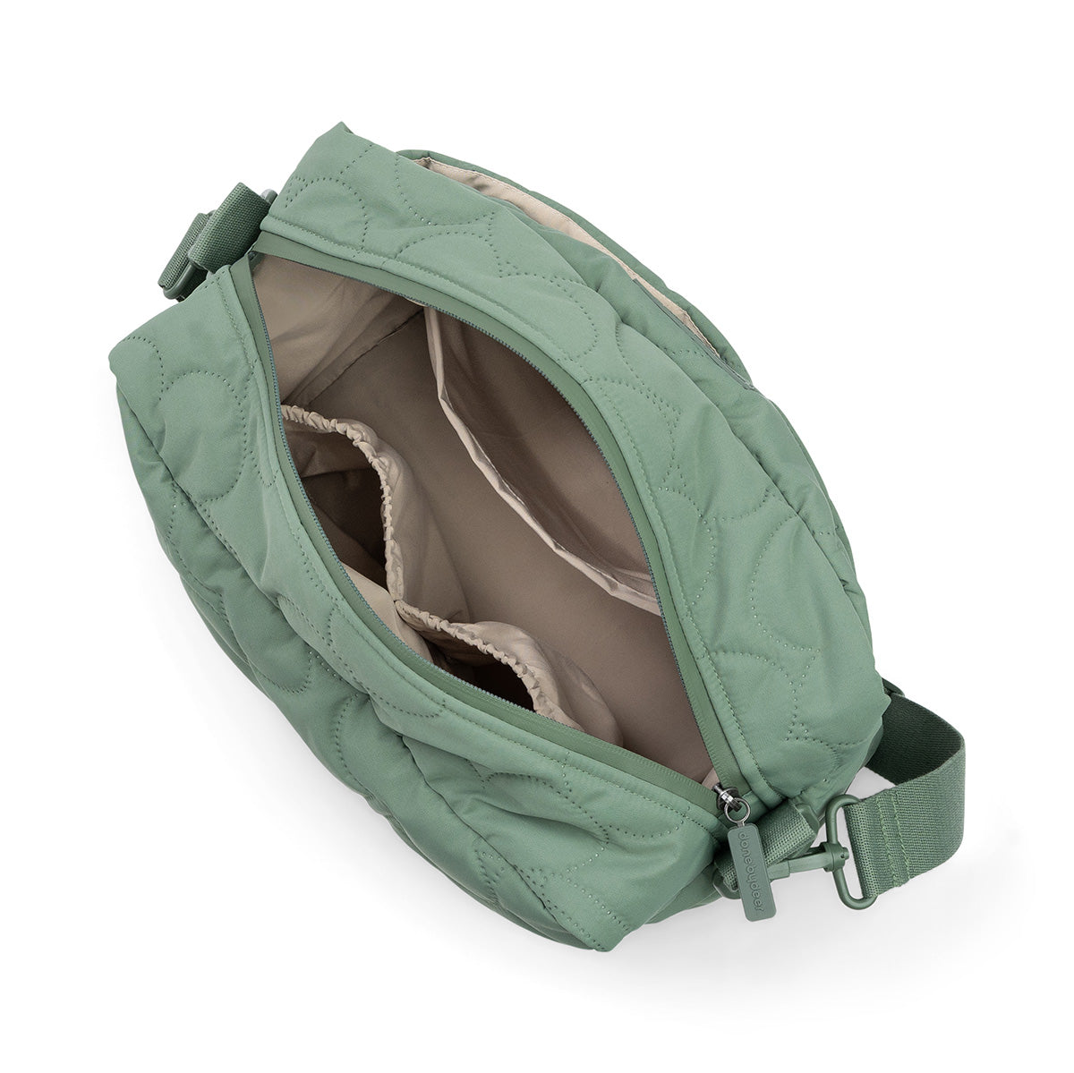 Gesteppte Kinderwagentasche - grün