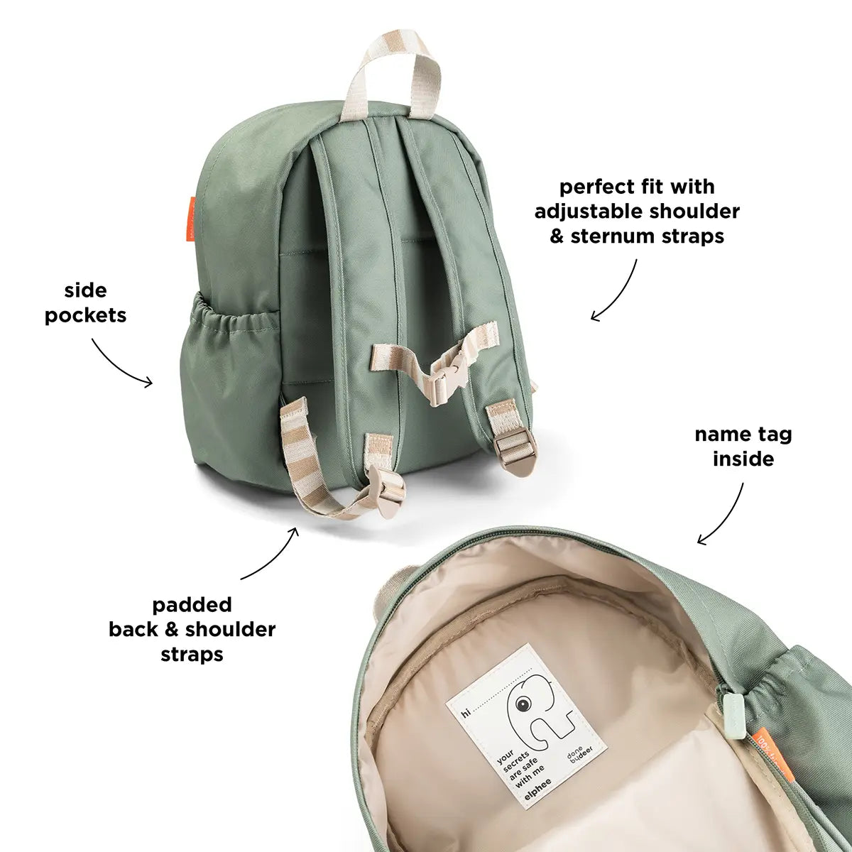 Kids backpack - Playground - Green - 7,5 L