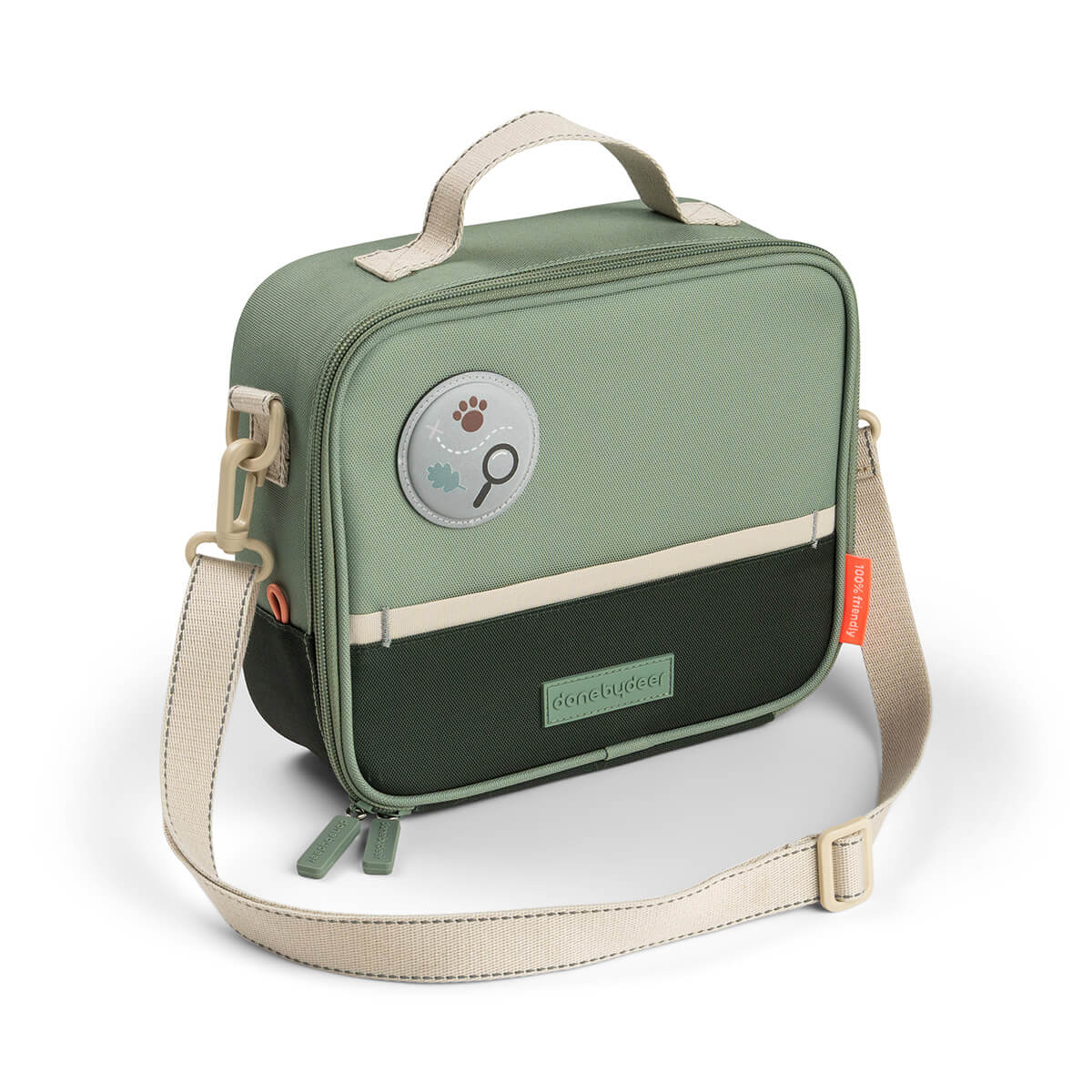 Insulated lunch bag - Tiny trails - Green - 4 L