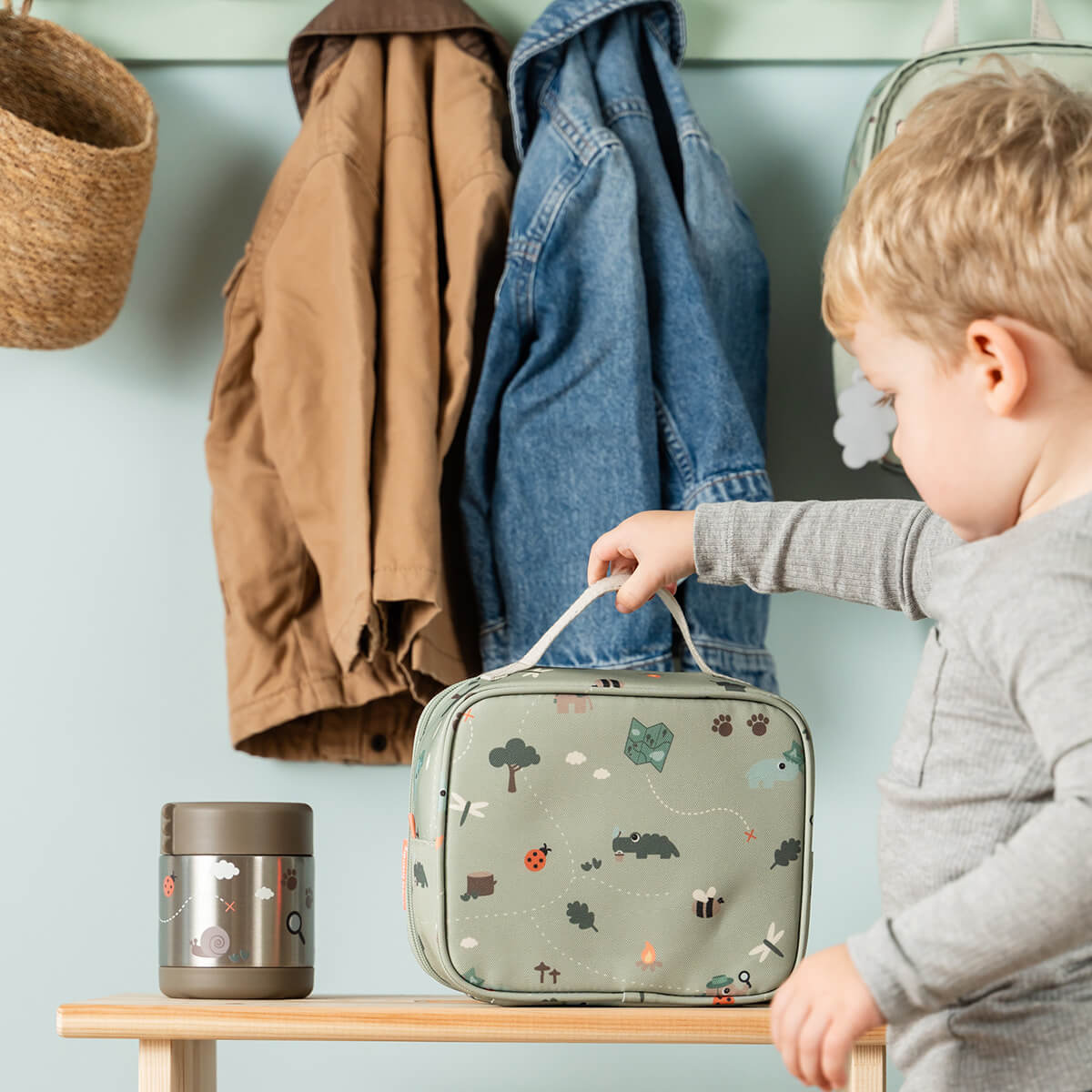 Tiny insulated lunch bag - Tiny trails - Green - 2,8 L