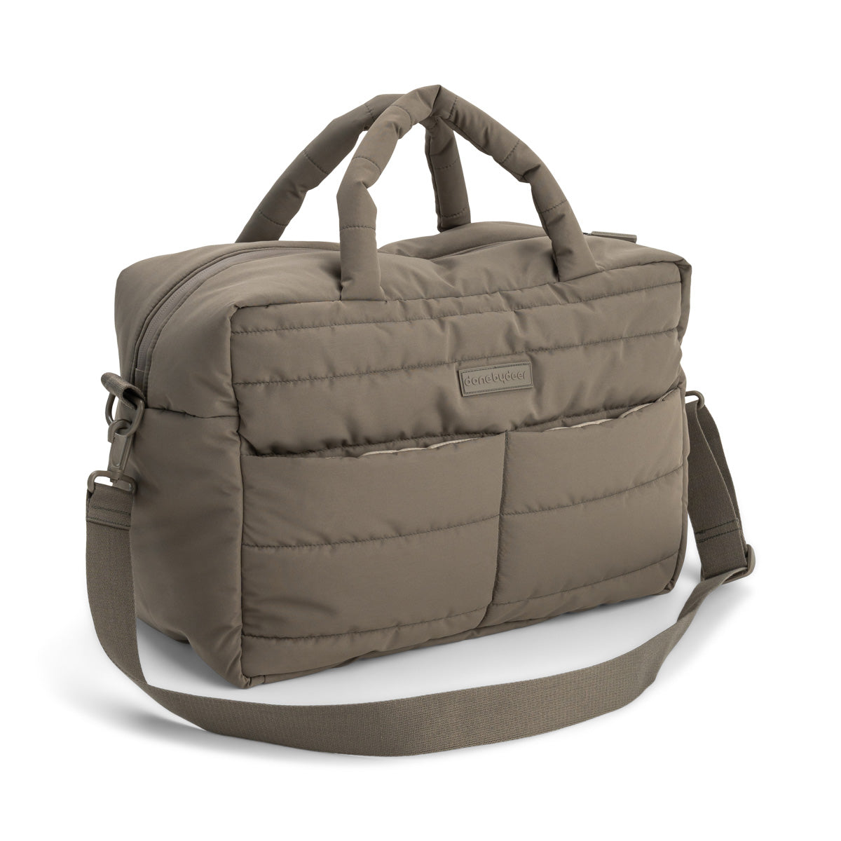Quilted changing bag - Taupe