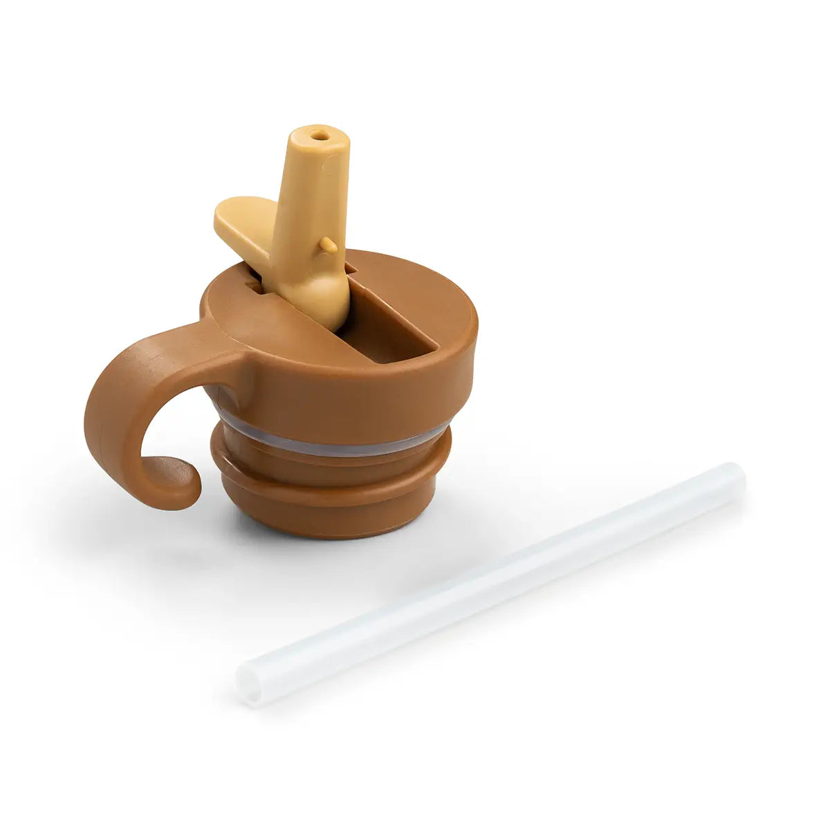 Lid & straw - Metal bottle - Raffi - Mustard