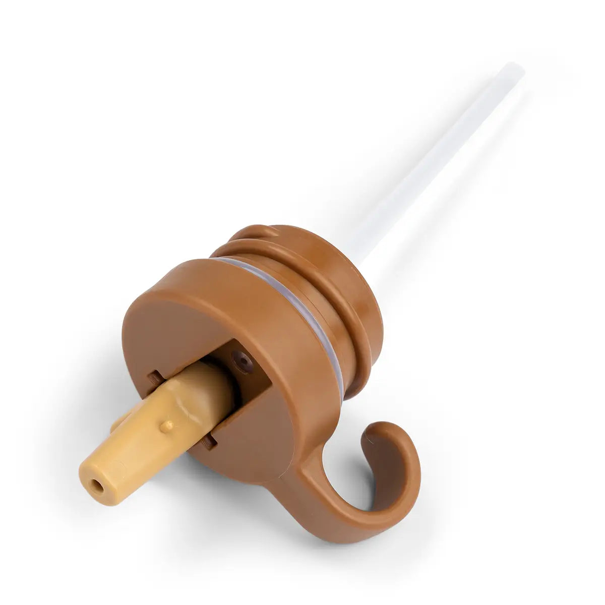 Lid & straw - Metal bottle - Raffi - Mustard