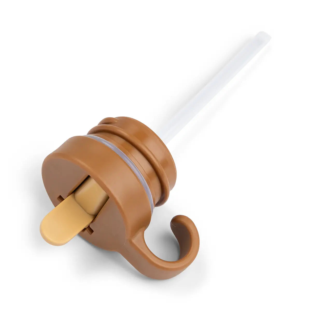 Lid & straw - Metal bottle - Raffi - Mustard