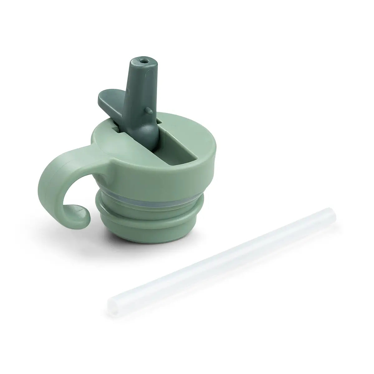 Lid & straw - Metal bottle - Croco - Green