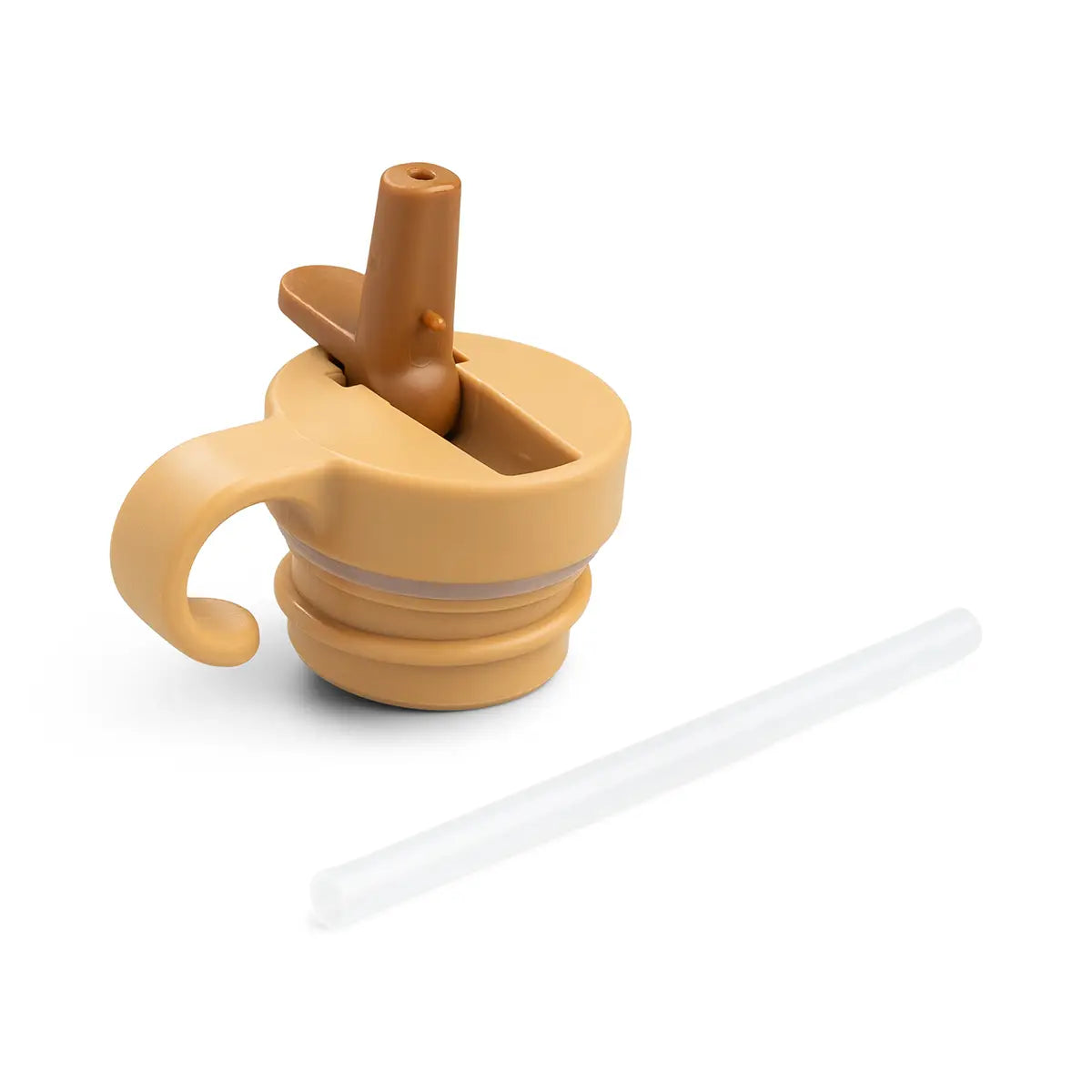 Lid & straw - Metal bottle - Sea friends - Mustard