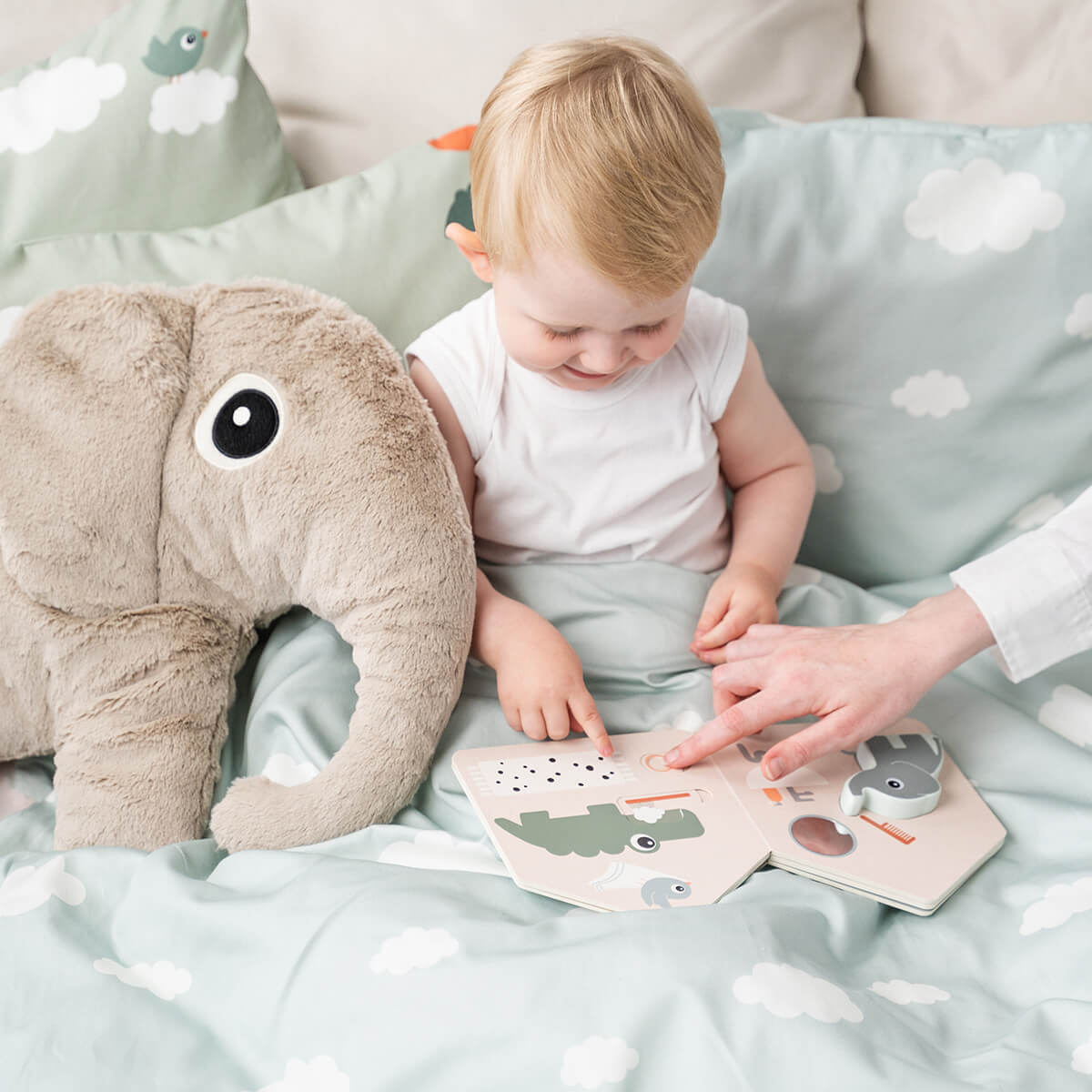 Bedlinen baby - Elphee - Blue