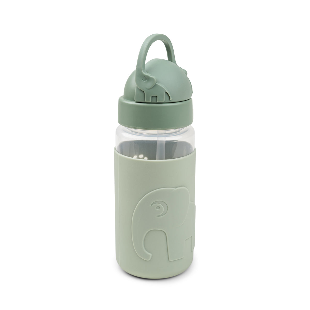 Easy-grip straw bottle - Elphee - Green - 350 ml