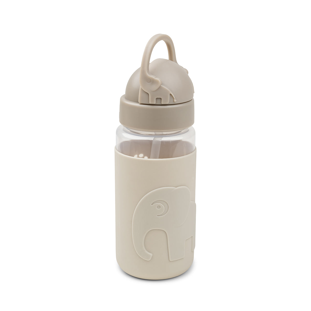 Gourde à paille Easy-grip - Elphee - Sable - 350 ml