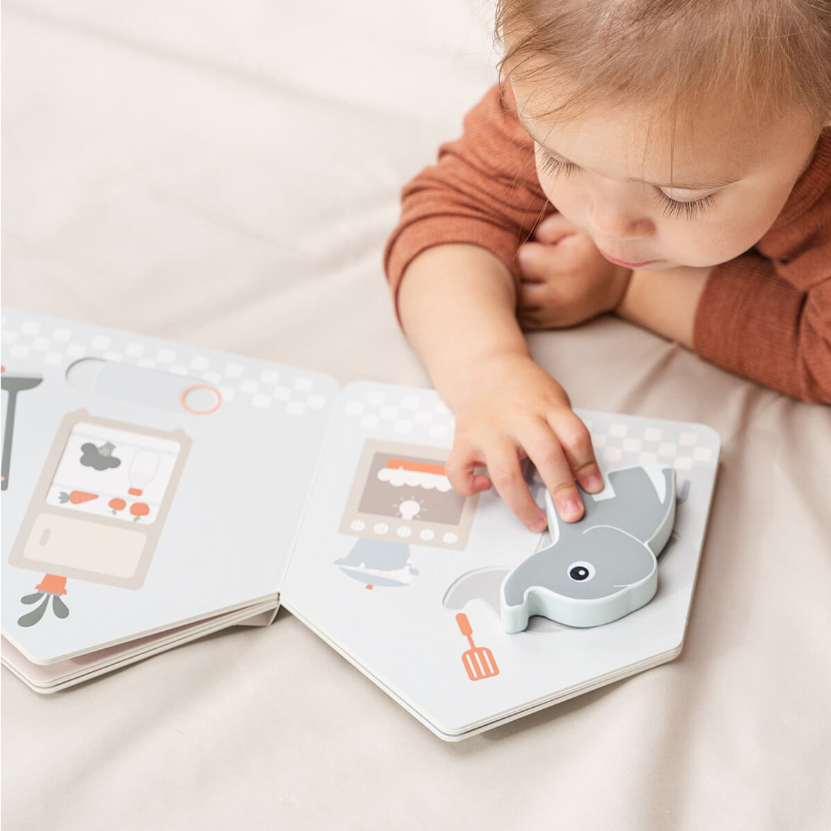 Elphee's home board book - Deer friends - Colour mix