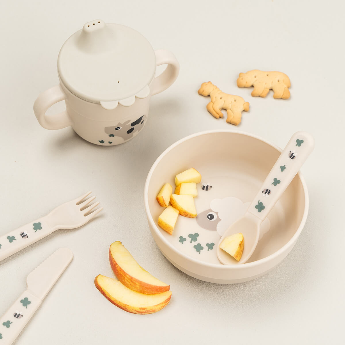 Foodie bowl set - Tiny farm - sand