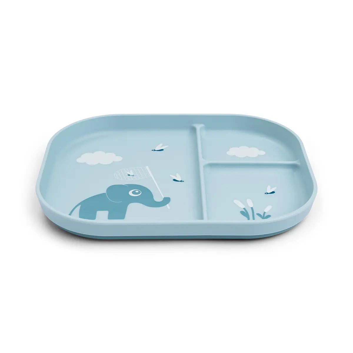 Foodie compartment plate - Elphee - Blue