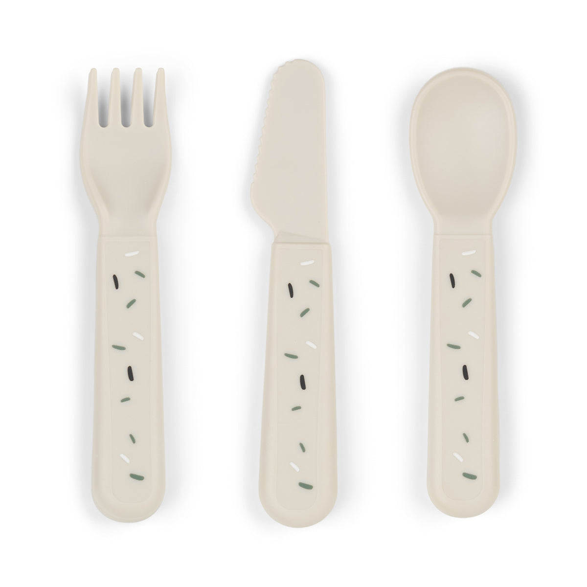 Foodie cutlery set - Confetti - Sand
