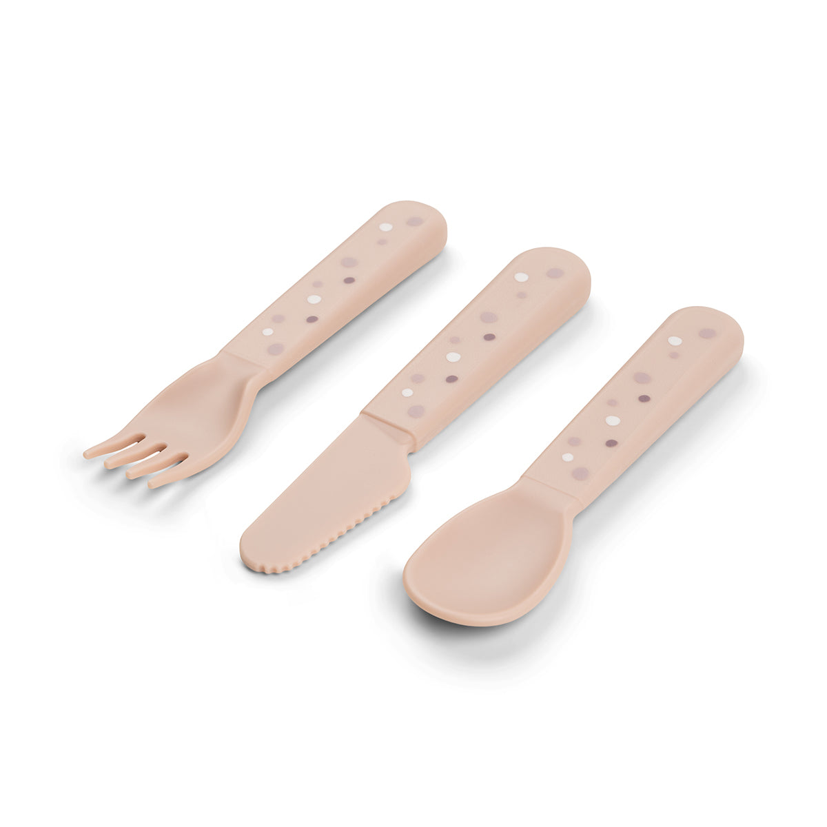 Foodie cutlery set - Happy dots - Powder