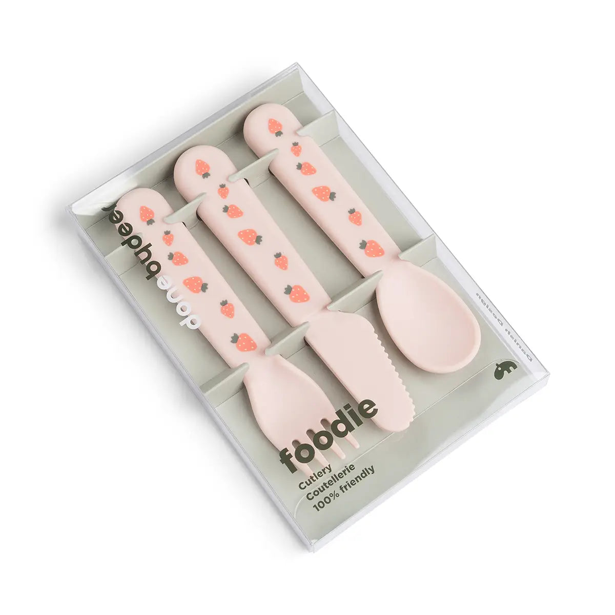 Foodie couverts set de 3 - Tiny farm - Rose