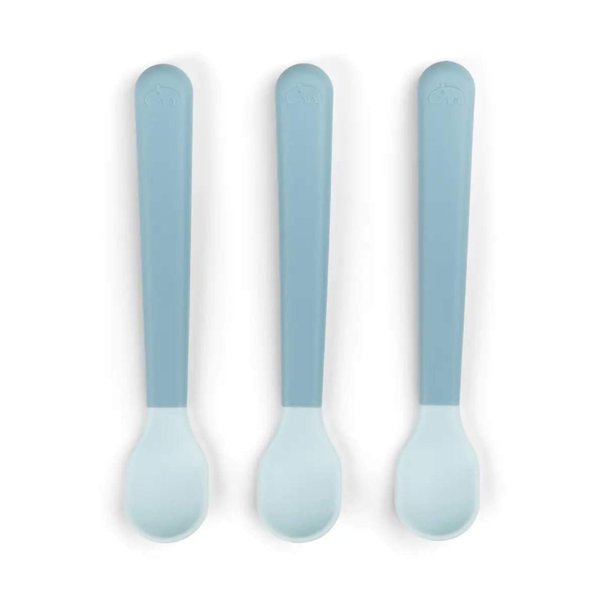 Foodie easy-grip baby spoon 3-pack - Blue