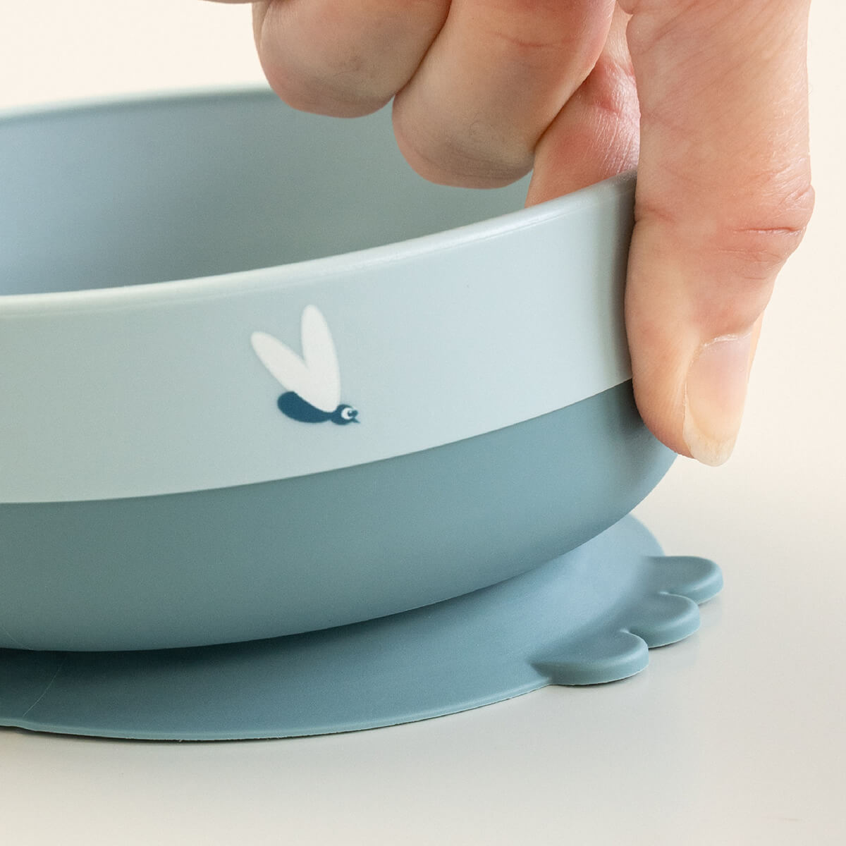 Foodie coffret premier repas ventouse - Elphee - Bleu