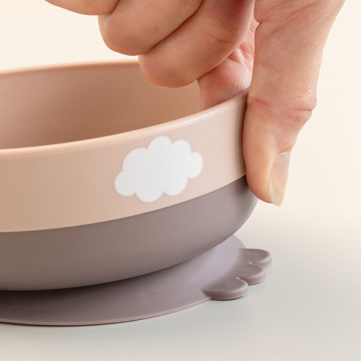 Foodie first meal set w/suction - Happy clouds - Powder