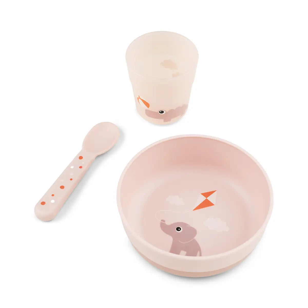 Foodie coffret premier repas - Playground - Rose