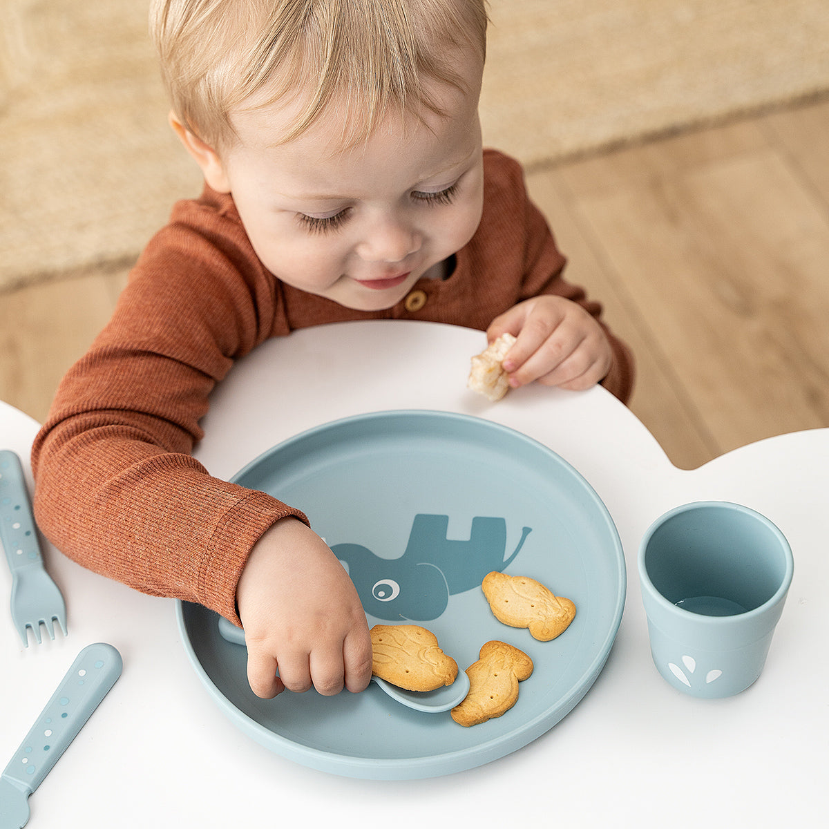 Foodie tallerken - Elphee - Blå