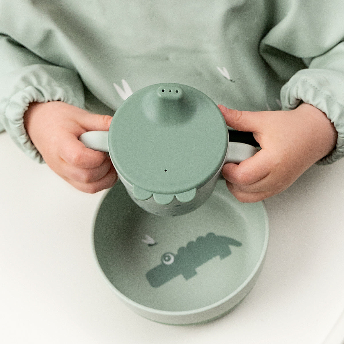 Foodie taza con asas - Happy dots - Verde