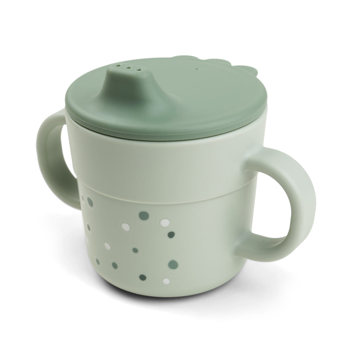 Foodie spout cup - Happy dots - Green