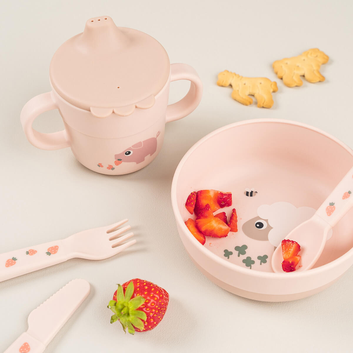 Foodie bowl set - Tiny farm - powder