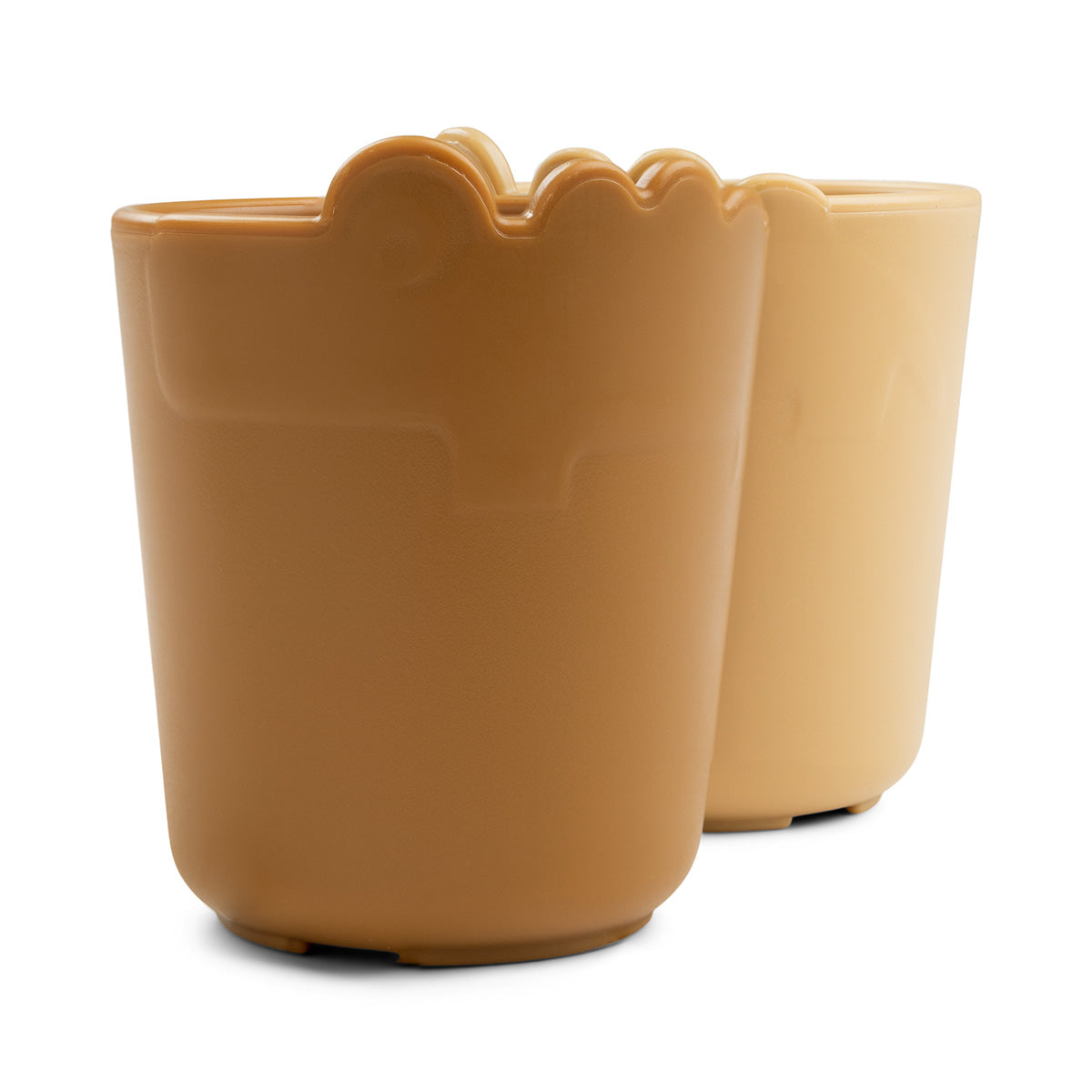 Kiddish mini mug 2-pack - Croco - Mustard
