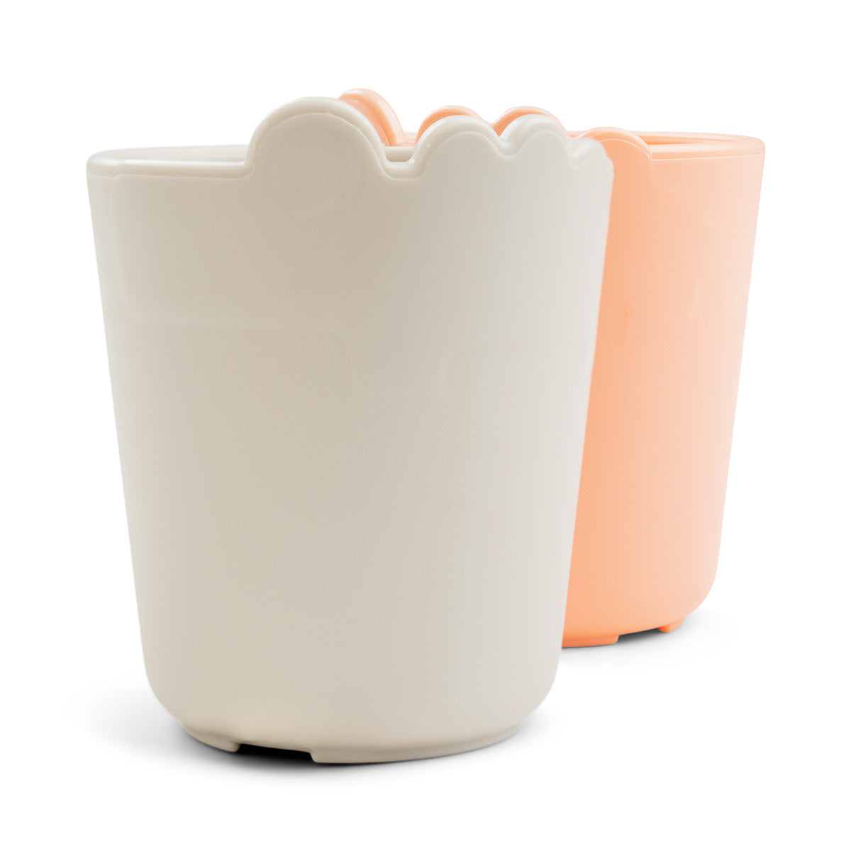 Kiddish mini mug 2-pack - Croco - Sand/Coral