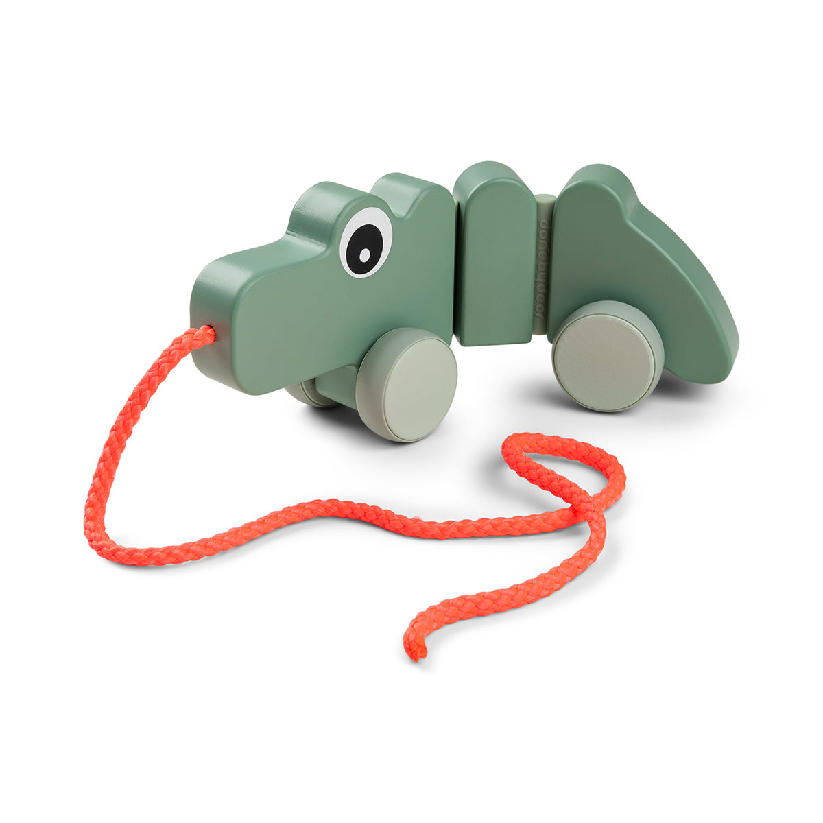 Pull along wiggle toy - Croco - Green
