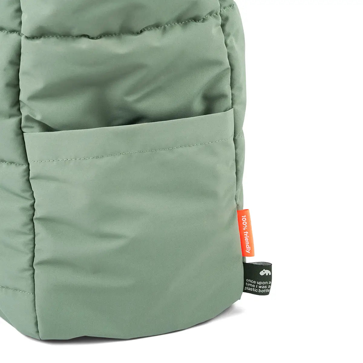 Quiltet pusle tote bag - Grøn