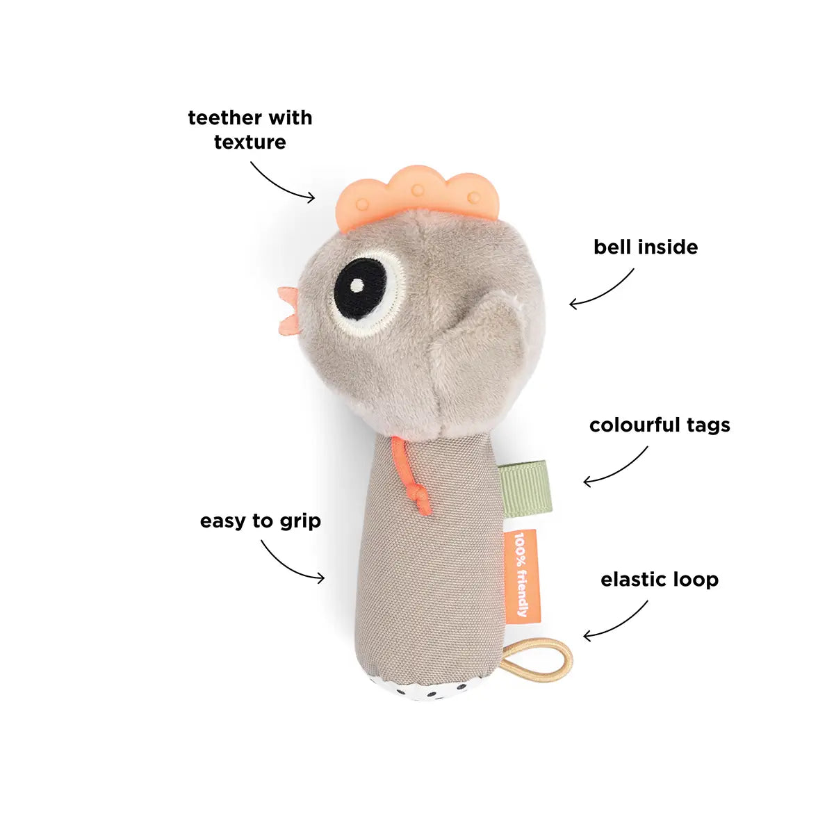 Sensory rattle - Tiny farm - Sand