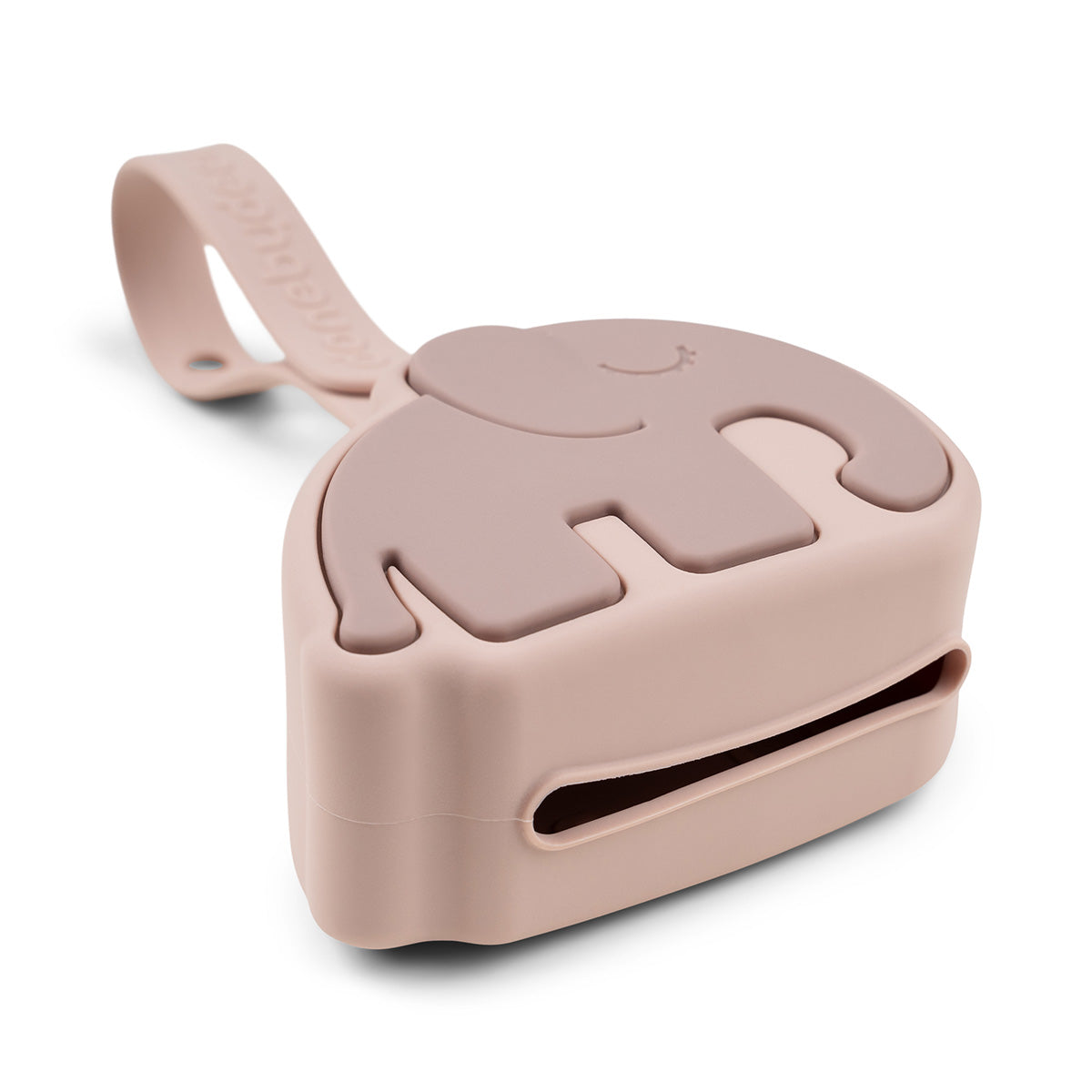 Schnullertäschchen aus Silikon - Elphee - Rosa