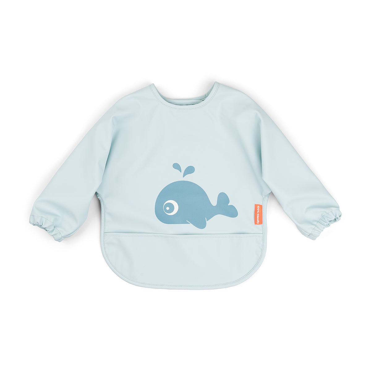 Hagesmæk m/ærmer og lomme - Wally - Blå