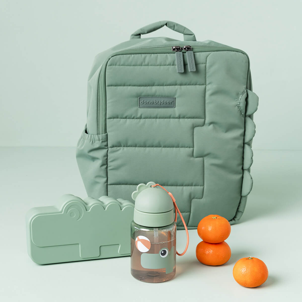 Straw bottle - Playground - Green - 280 ml